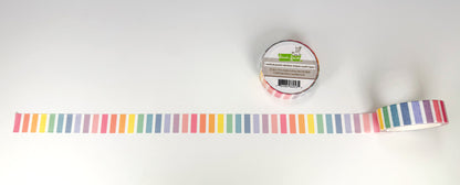 Lawn Fawn - Vertical Pastel Rainbow Stripes Washi Tape