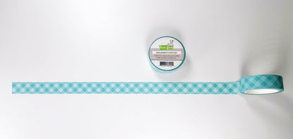 Lawn Fawn - Aqua Gingham Washi Tape