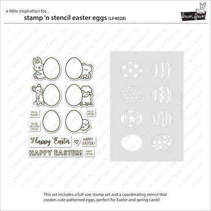 Lawn Fawn - Stamp 'N Stencil Easter Eggs