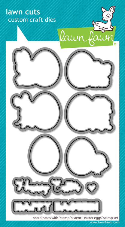 Lawn Fawn - Stamp 'N Stencil Easter Eggs Lawn Cuts