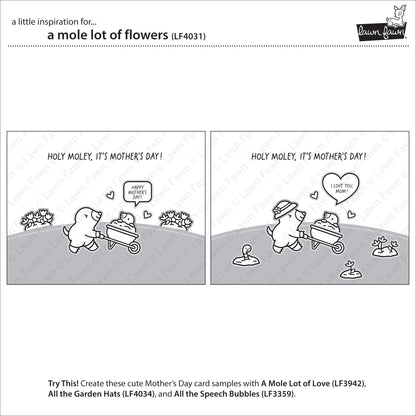 Lawn Fawn - A Mole Lot Of Flowers
