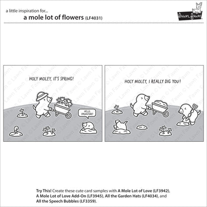 Lawn Fawn - A Mole Lot Of Flowers