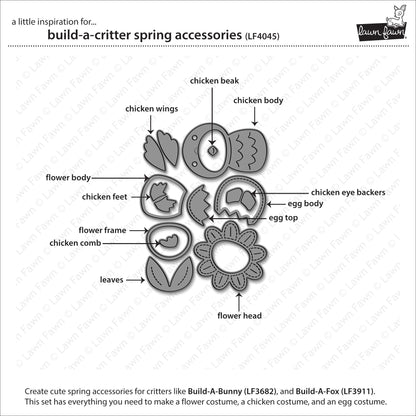 Lawn Fawn - Build-A-Critter Spring Accessories
