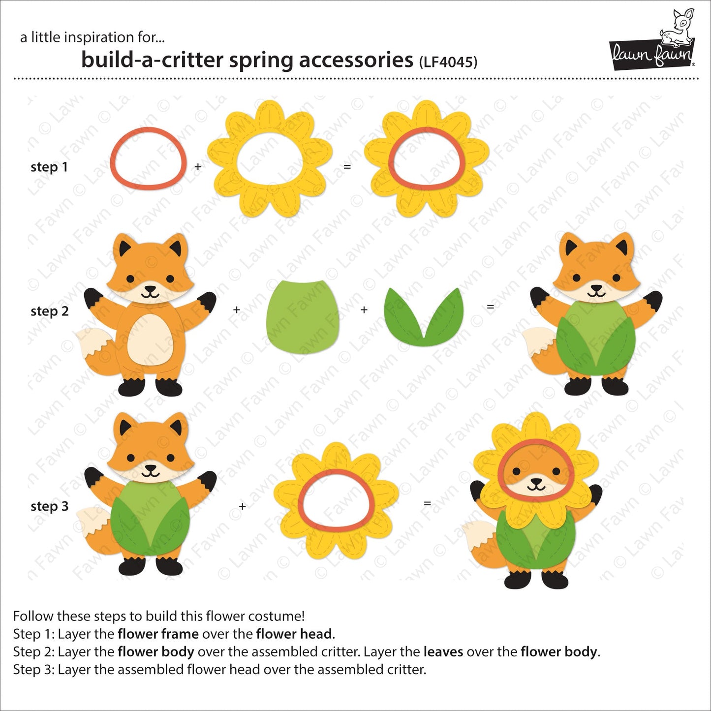 Lawn Fawn - Build-A-Critter Spring Accessories