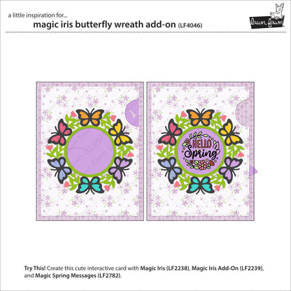 Lawn Fawn - Magic Iris Butterfly Wreath Add-On