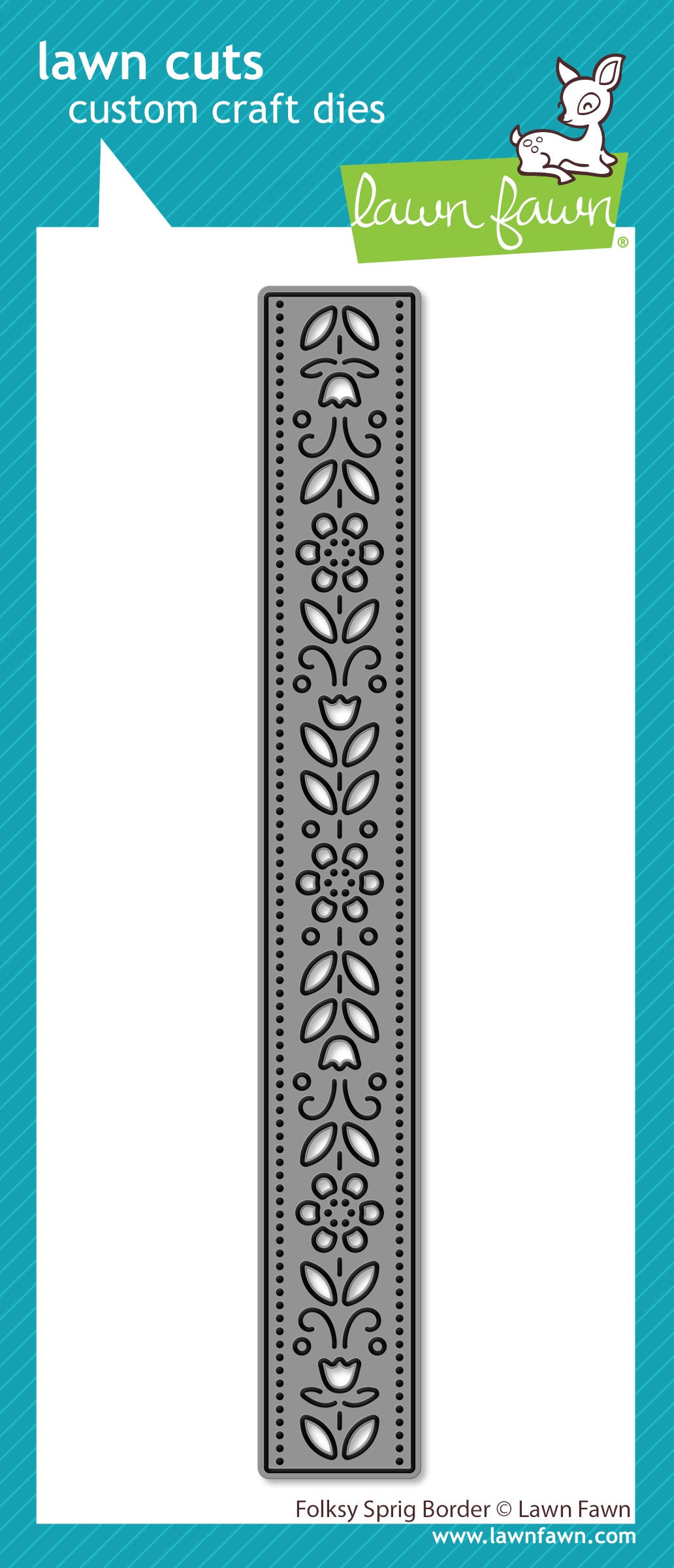 Lawn Fawn - Folksy Sprig Border