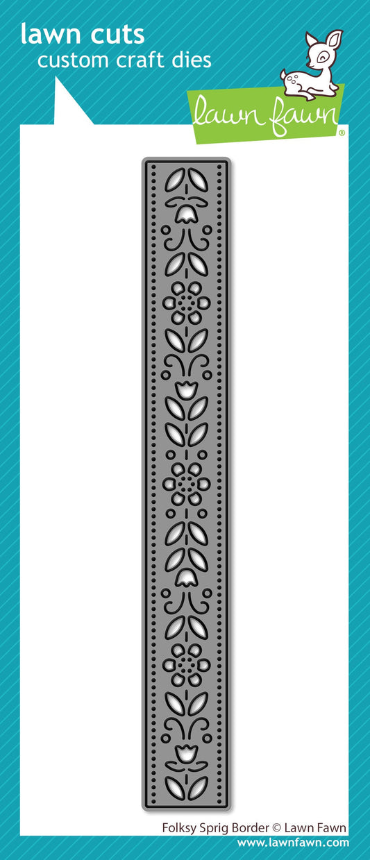 Lawn Fawn - Folksy Sprig Border