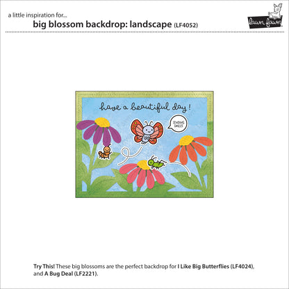 Lawn Fawn - Big Blossom Backdrop: Landscape