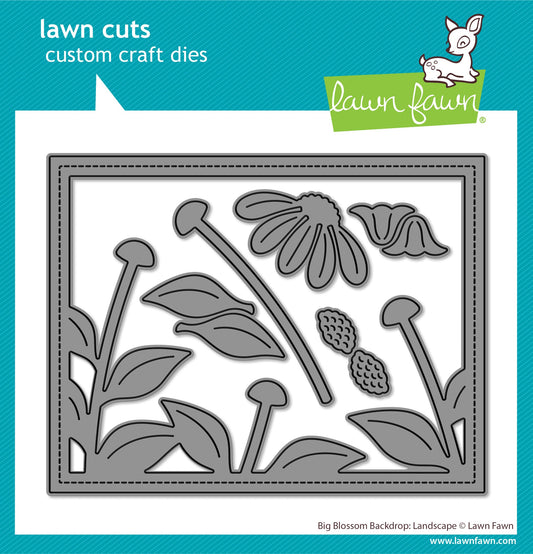 Lawn Fawn - Big Blossom Backdrop: Landscape