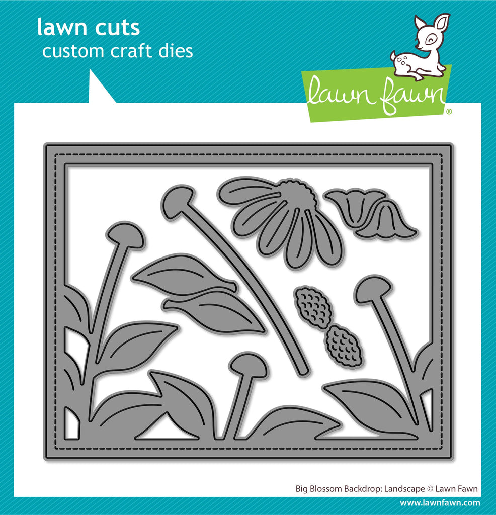 Lawn Fawn - Big Blossom Backdrop: Landscape
