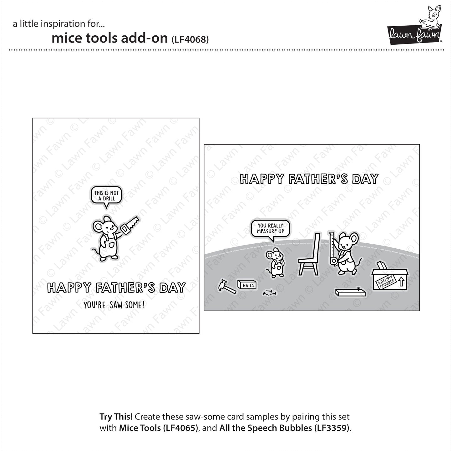 Lawn Fawn - Mice Tools Add-On
