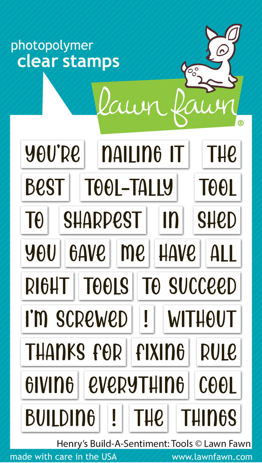 Lawn Fawn - Henry's Build-A-Sentiment: Tools