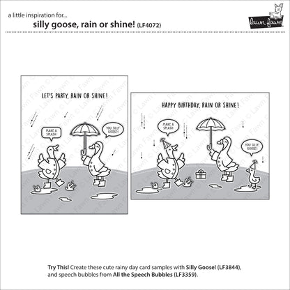Lawn Fawn - Silly Goose, Rain Or Shine!