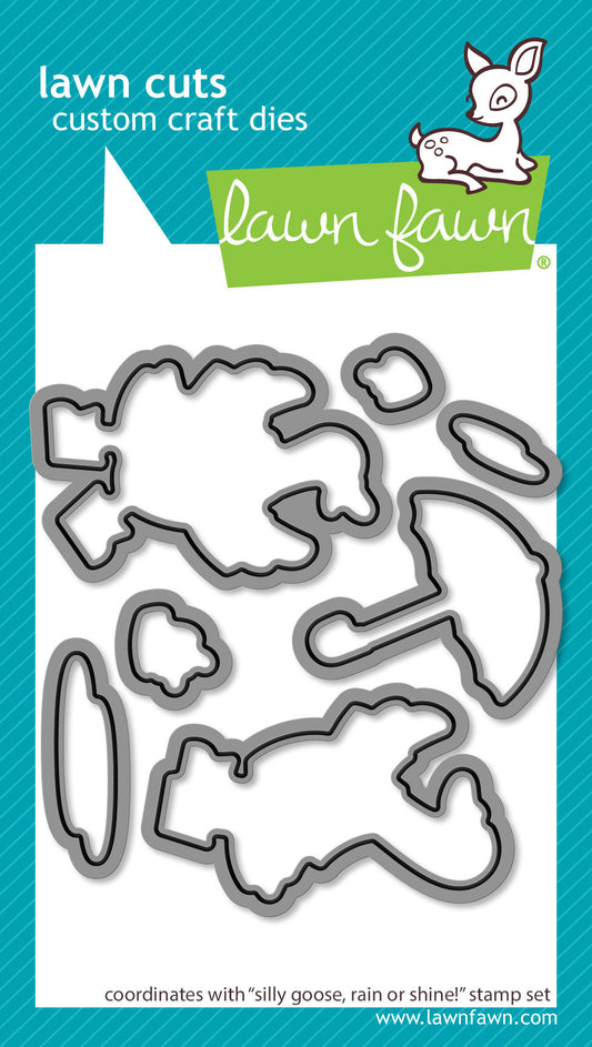 Lawn Fawn - Silly Goose, Rain Or Shine! Lawn Cuts