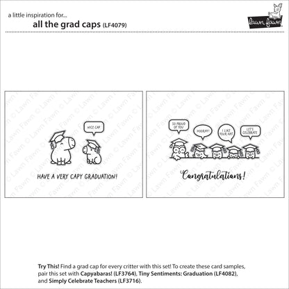 Lawn Fawn - All The Grad Caps