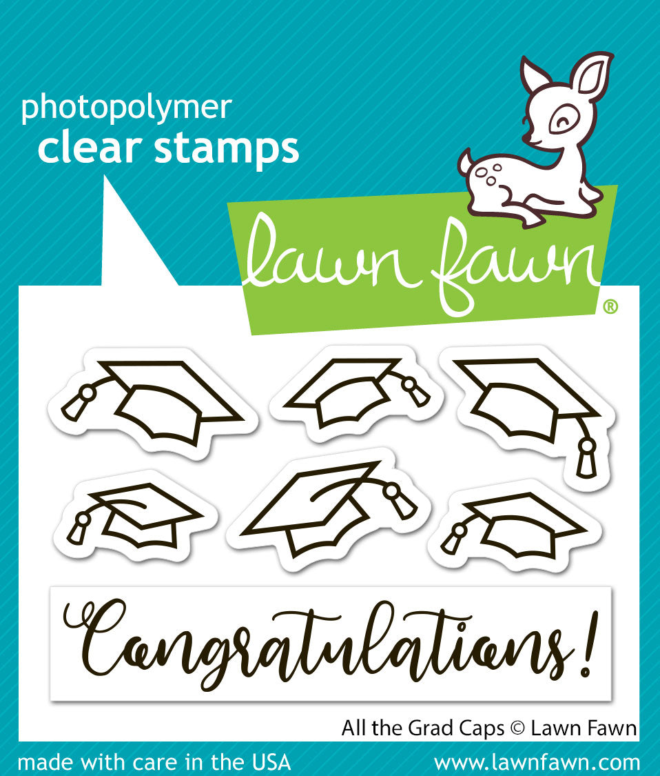 Lawn Fawn - All The Grad Caps