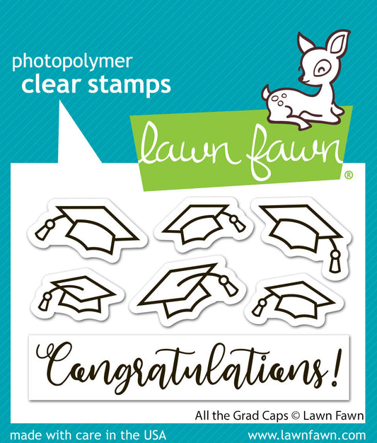Lawn Fawn - All The Grad Caps
