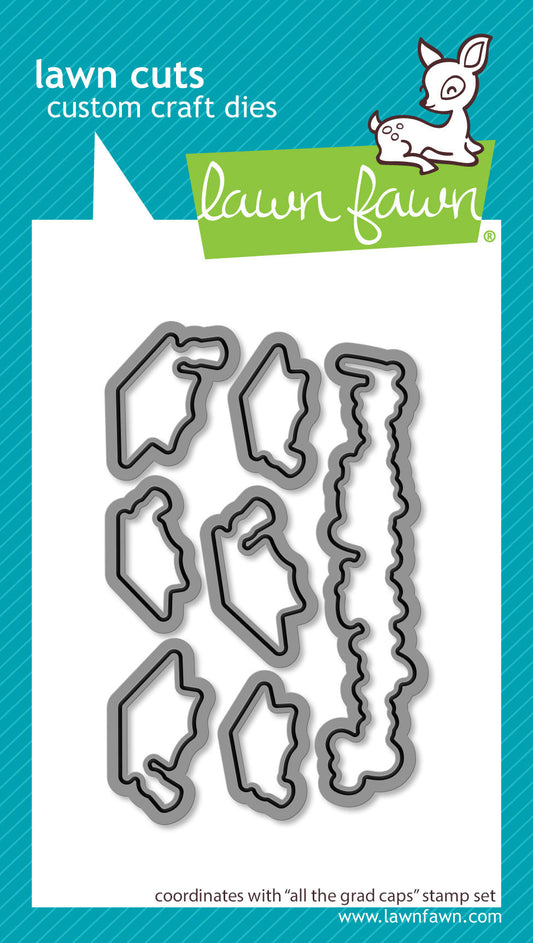 Lawn Fawn - All The Grad Caps Lawn Cuts