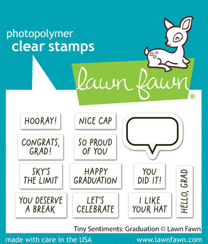 Lawn Fawn - Tiny Sentiments: Graduation