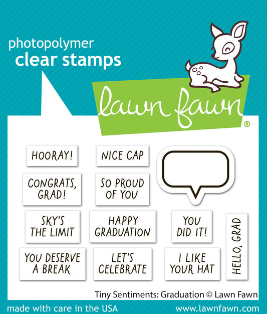 Lawn Fawn - Tiny Sentiments: Graduation