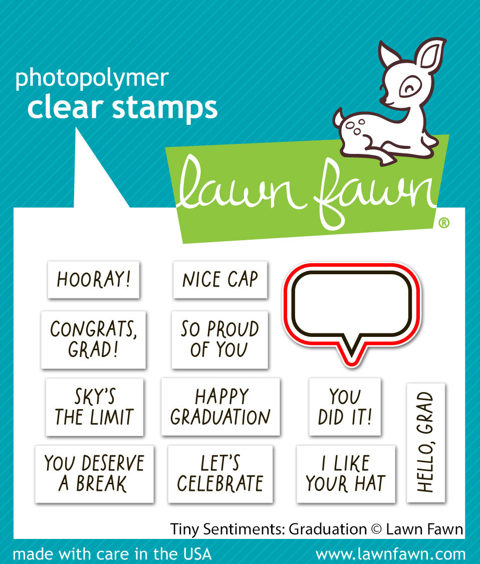 Lawn Fawn - Tiny Sentiments: Graduation Lawn Cuts