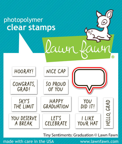 Lawn Fawn - Tiny Sentiments: Graduation Lawn Cuts