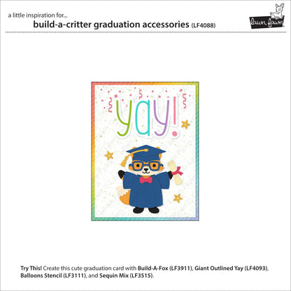 Lawn Fawn - Build-A-Critter Graduation Accessories