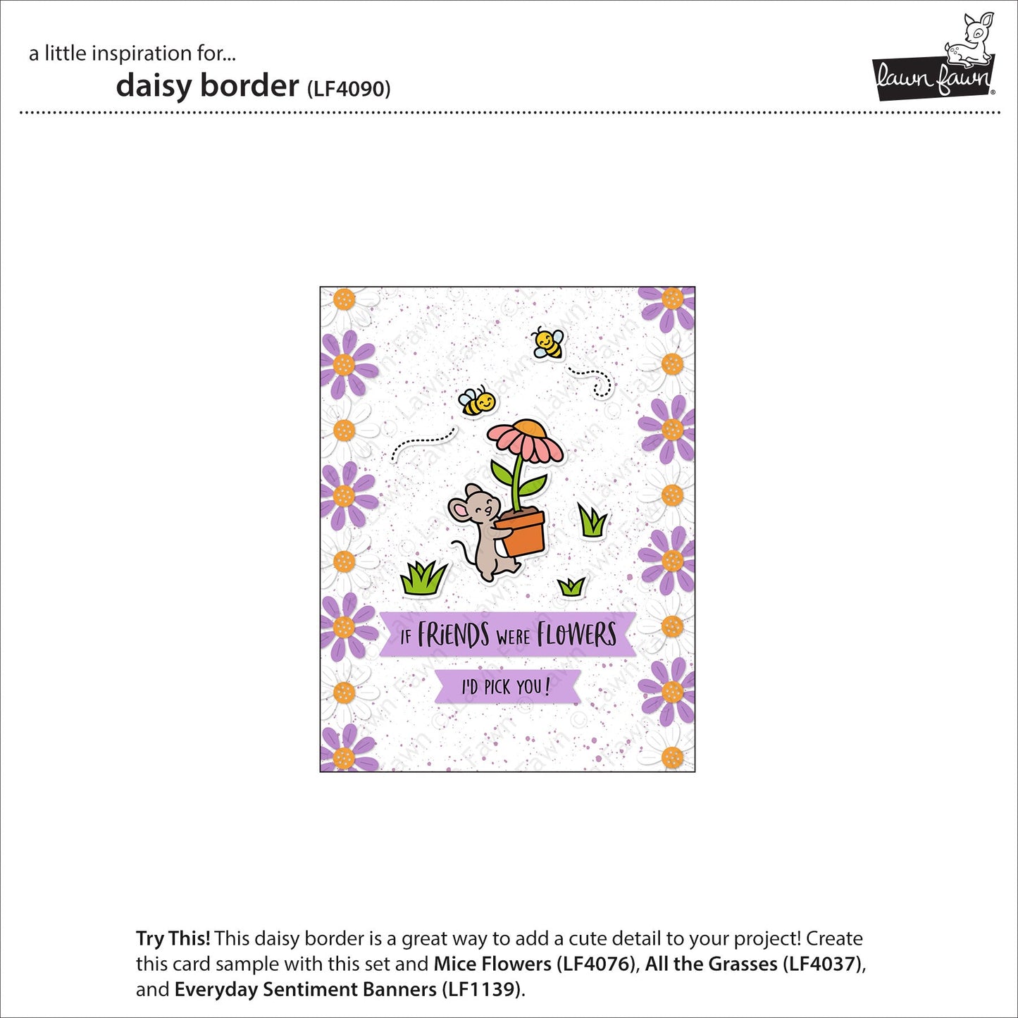Lawn Fawn - Daisy Border