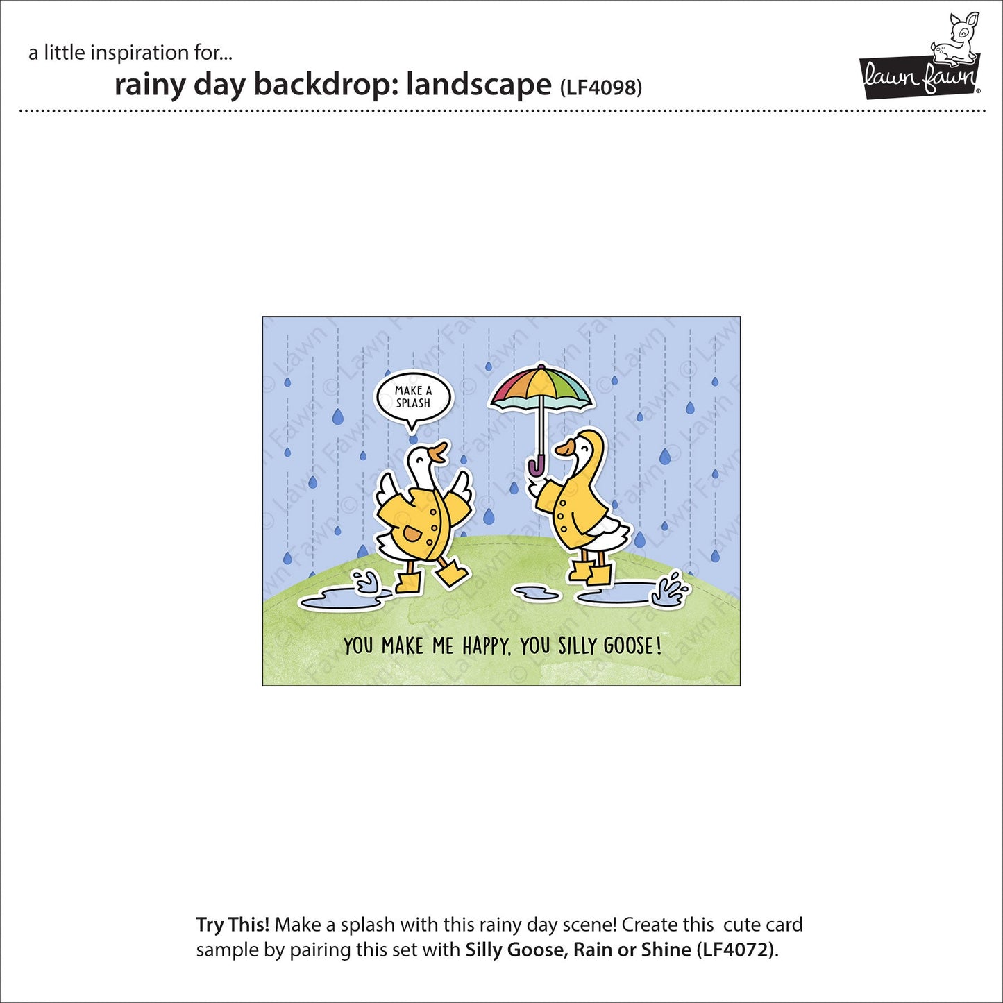 Lawn Fawn - Rainy Day Backdrop: Landscape