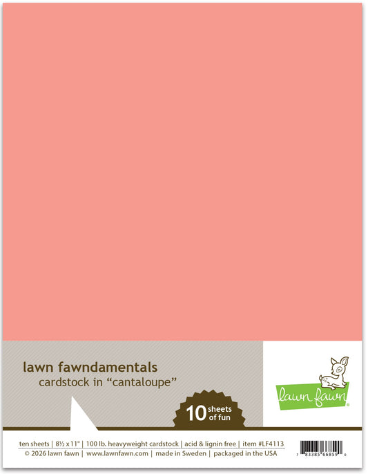 Lawn Fawn - Cantaloupe Cardstock