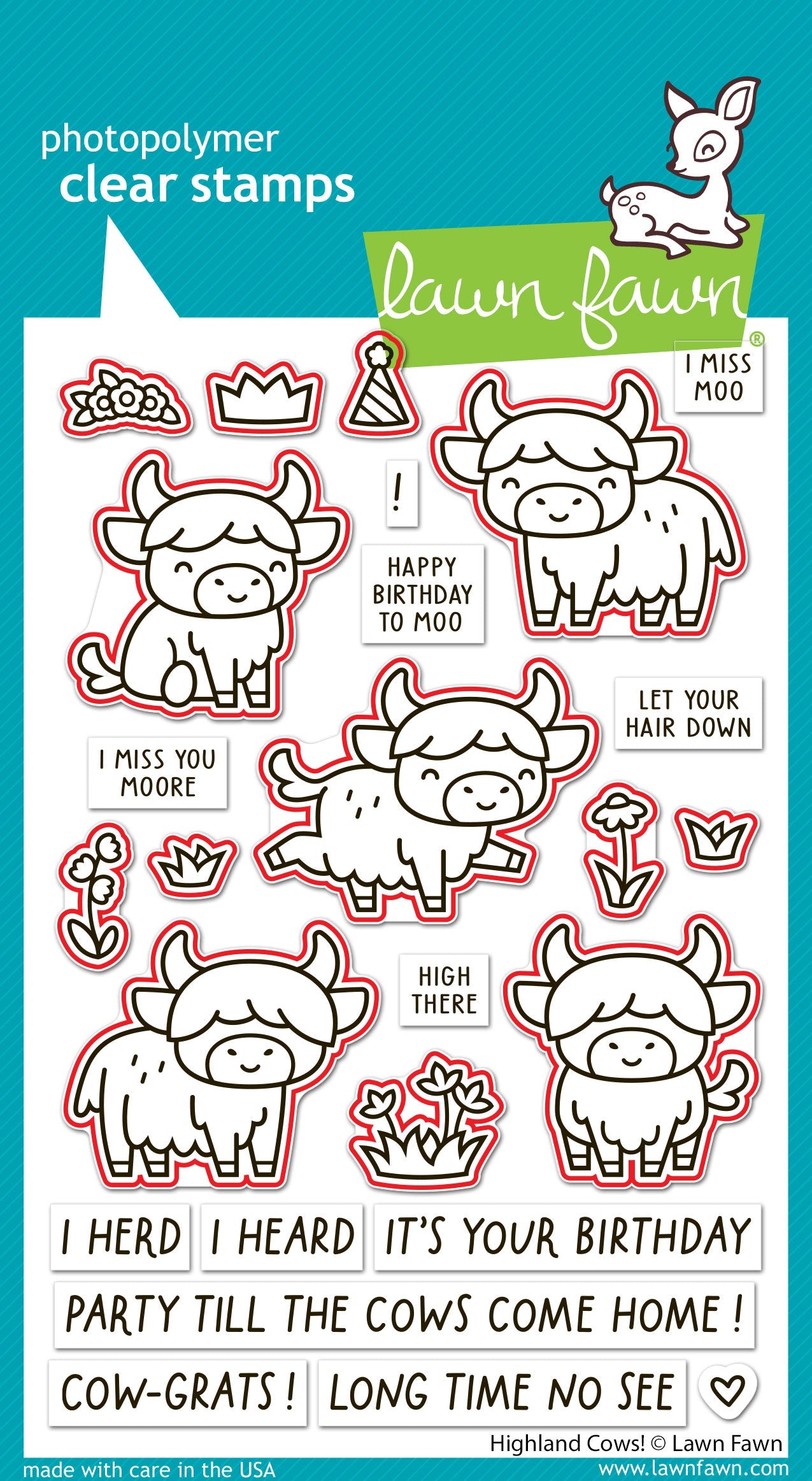 Lawn Fawn - Highland Cows! Lawn Cuts