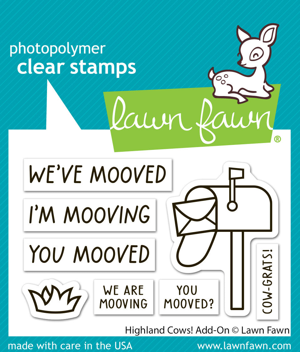 Lawn Fawn - Highland Cows! Add-On