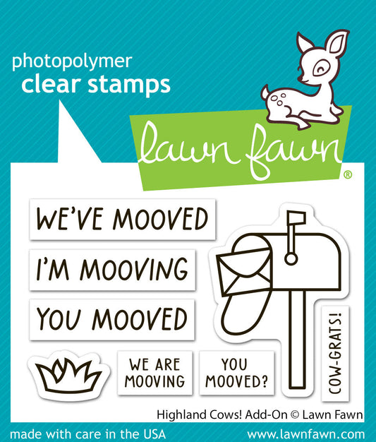 Lawn Fawn - Highland Cows! Add-On
