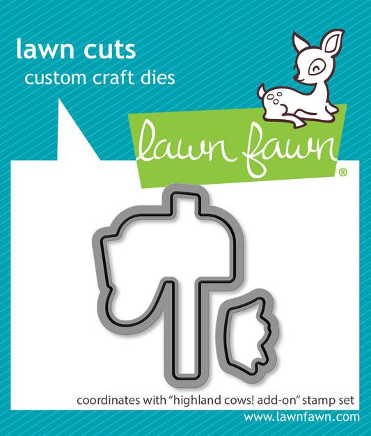 Lawn Fawn - Highland Cows! Add-On Lawn Cuts
