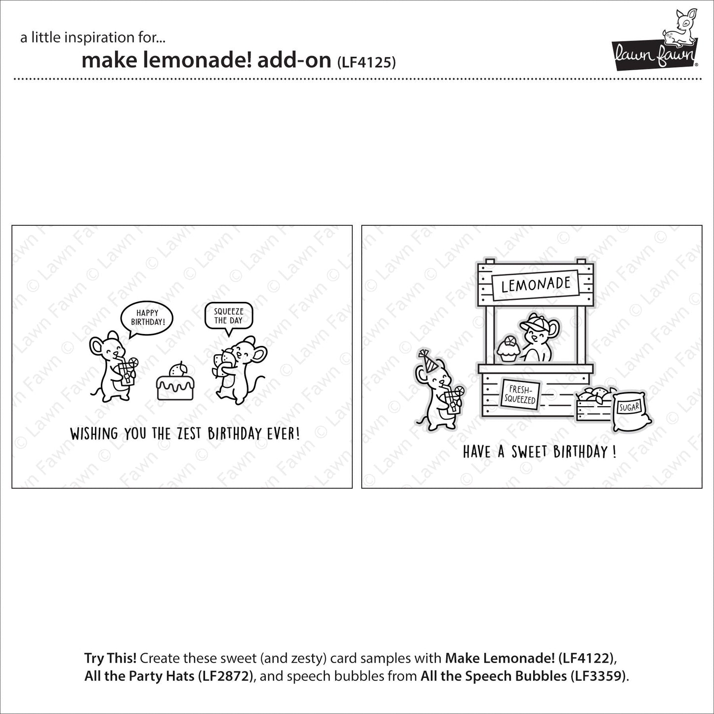 Lawn Fawn - Make Lemonade! Add-On