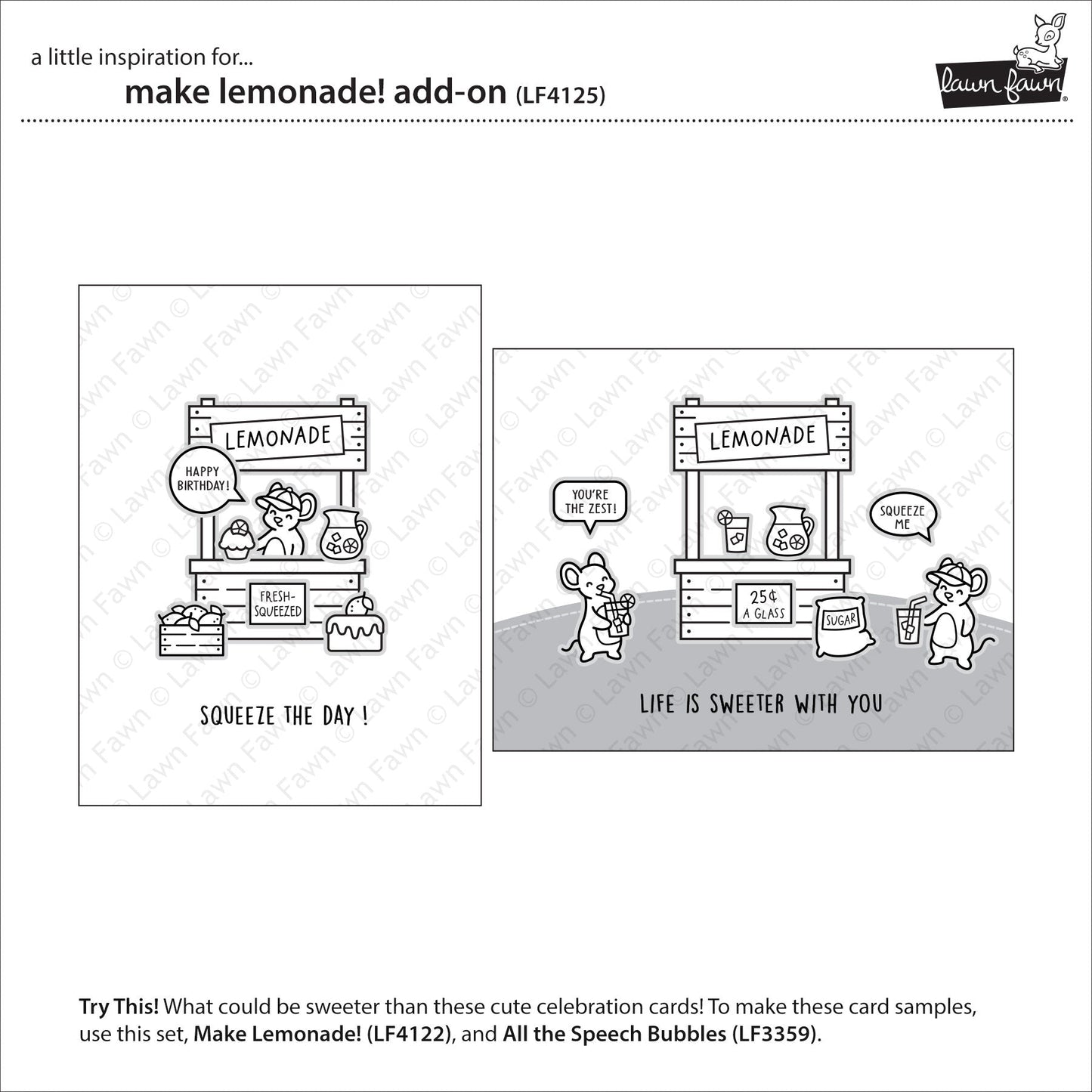 Lawn Fawn - Make Lemonade! Add-On