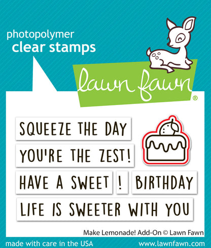 Lawn Fawn - Make Lemonade! Add-On Lawn Cuts