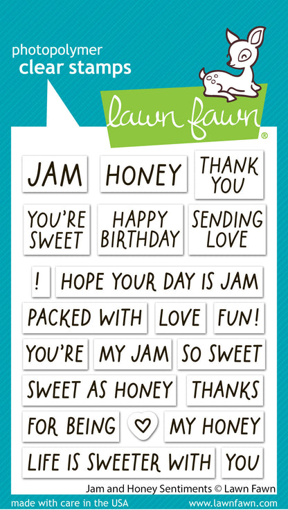 Lawn Fawn - Jam And Honey Sentiments