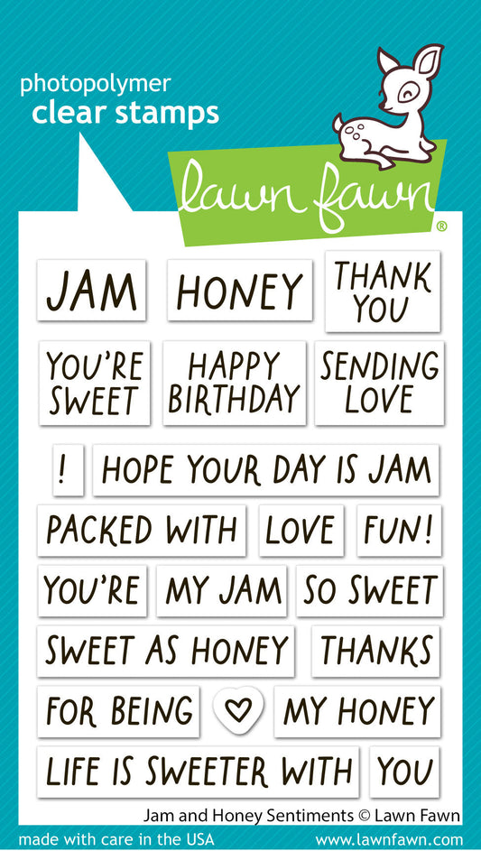 Lawn Fawn - Jam And Honey Sentiments