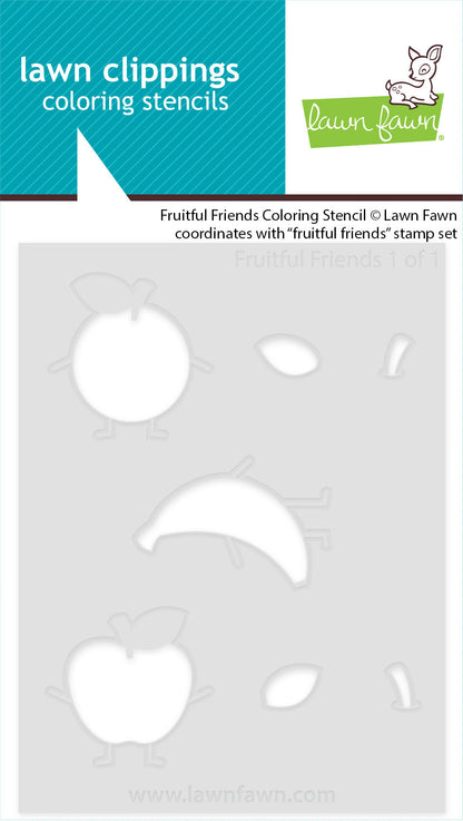 Lawn Fawn - Fruitful Friends Coloring Stencil