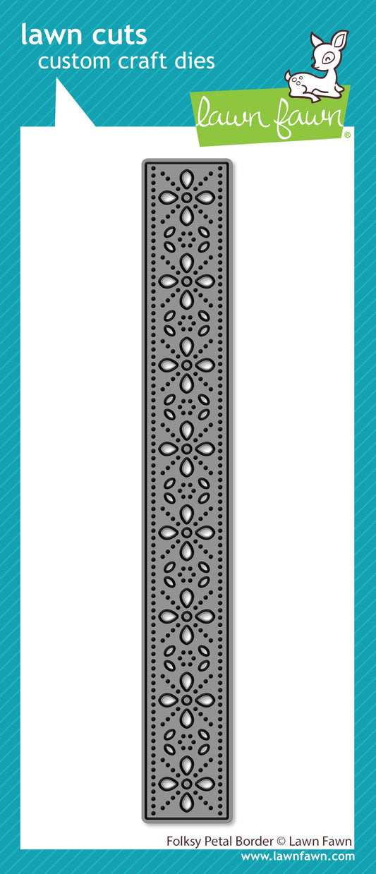Lawn Fawn - Folksy Petal Border