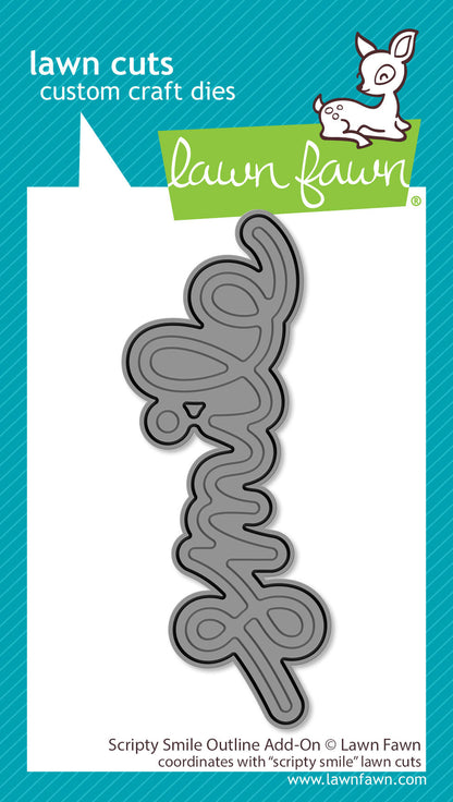 Lawn Fawn - Scripty Smile Outline Add-On