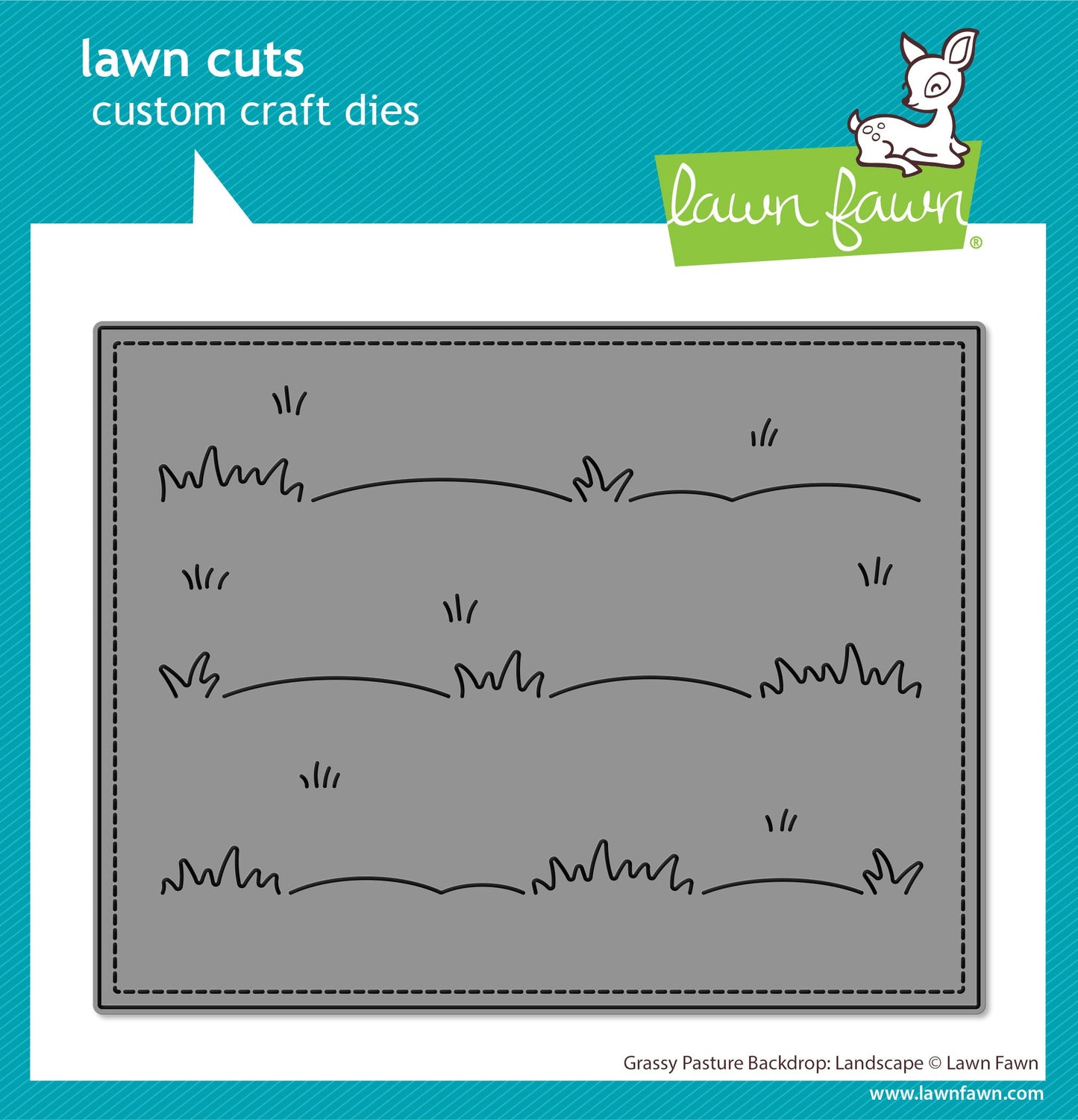 Lawn Fawn - Grassy Pasture Backdrop: Landscape