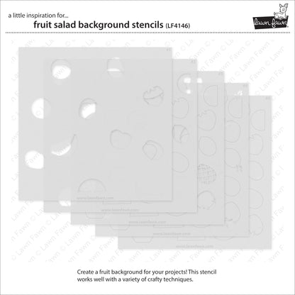 Lawn Fawn - Fruit Salad Background Stencils (5pcs)