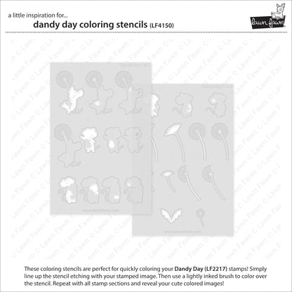 Lawn Fawn - Dandy Day Coloring Stencils