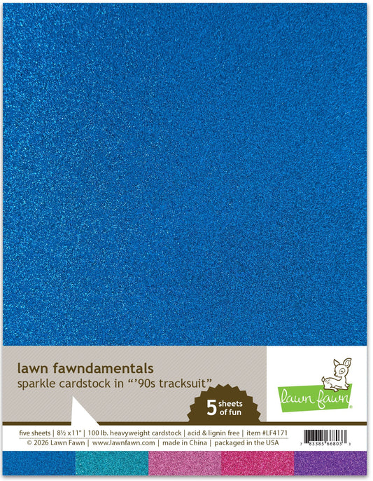 Lawn Fawn - Sparkle Cardstock - '90S Tracksuit