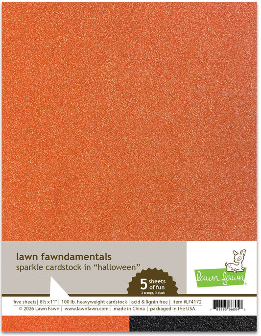 Lawn Fawn - Sparkle Cardstock - Halloween Pack