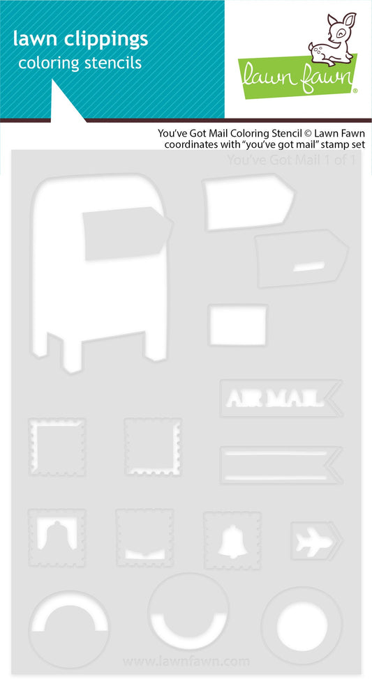 Lawn Fawn - You've Got Mail Coloring Stencil