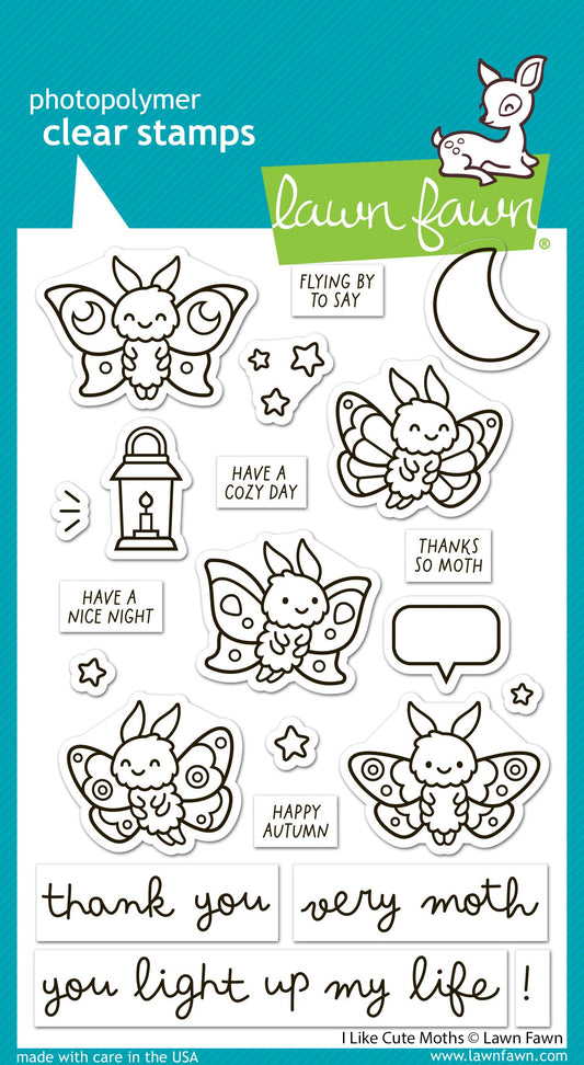 Lawn Fawn - I Like Cute Moths