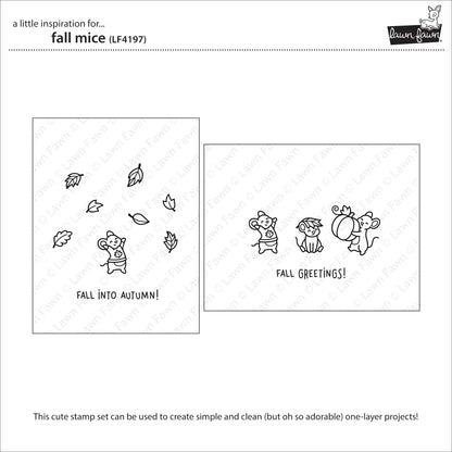 Lawn Fawn - Fall Mice